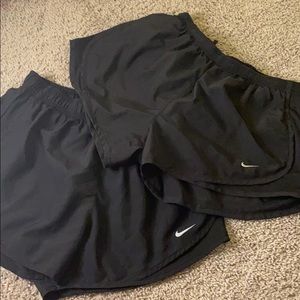 2 PAIR BUNDLE - NIKE BLACK DRI FIT SIZE M